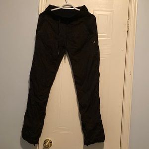 Lululemon Black Dance Studio Pant - lined version. Size 4.